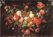 Jan Davidsz. de Heem A Festoon of Flowers and Fruit oil on canvas